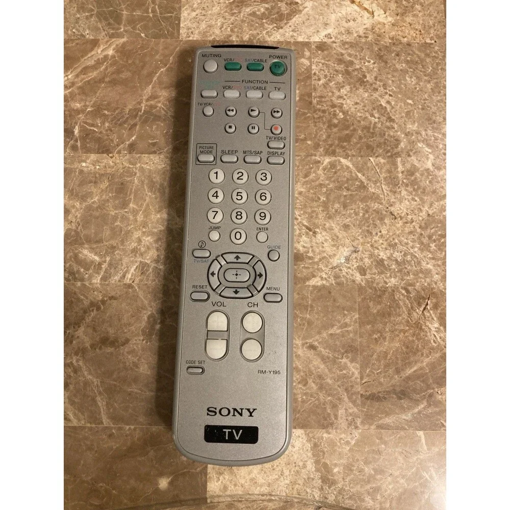 Sony RM-Y195 TV Remote CDPCX53 KV21FA310 KV27FS120l TESTED Works Original